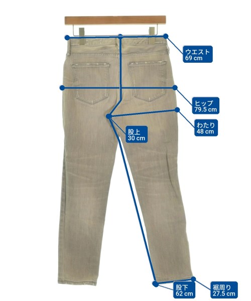 upper hights（アッパーハイツ）デニムパンツ グレー サイズ:23(XS位) レディース/2200650915022