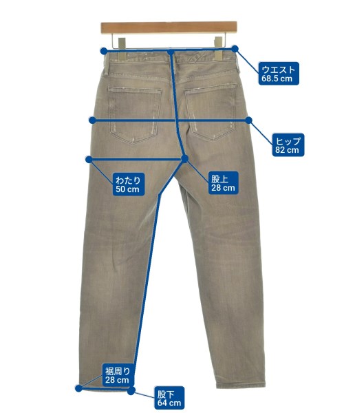 upper hights（アッパーハイツ）デニムパンツ グレー サイズ:23(XS位) レディース/2200655603108