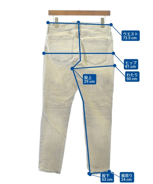 upper hights（アッパーハイツ）デニムパンツ グレー サイズ:25(S位) レディース/2200655163084