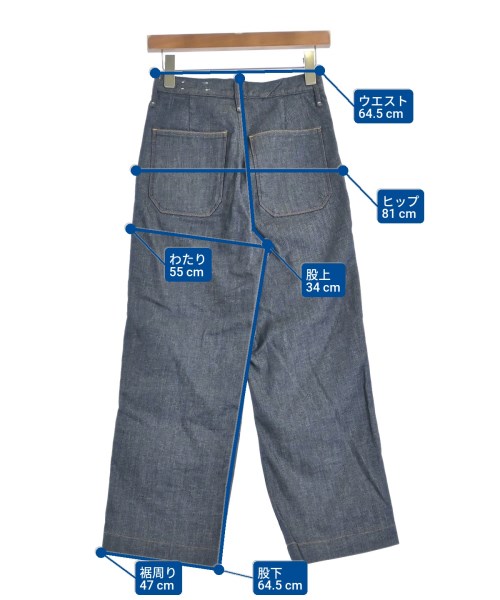 upper hights（アッパーハイツ）デニムパンツ 紺 サイズ:22(XS位) レディース/2200637548052