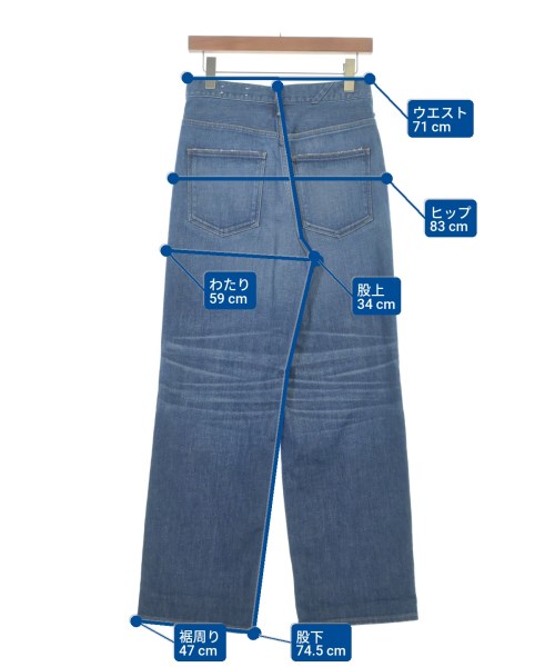 upper hights（アッパーハイツ）デニムパンツ 青 サイズ:25(S位) レディース/2200657231132