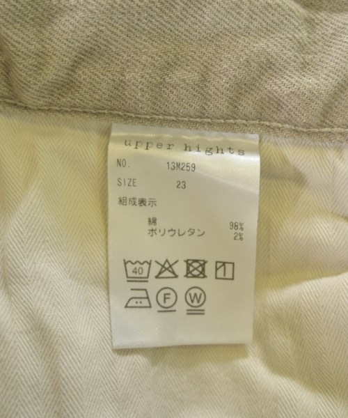 upper hights（アッパーハイツ）デニムパンツ ベージュ サイズ:23(XS位) レディース/2200709339014