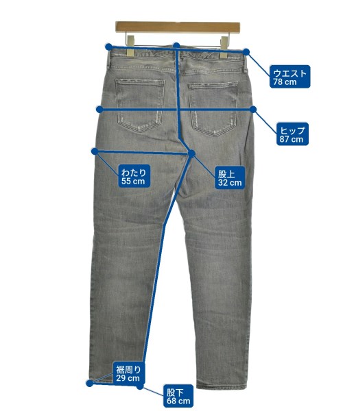 upper hights（アッパーハイツ）デニムパンツ グレー サイズ:25(S位) レディース/2200713364019