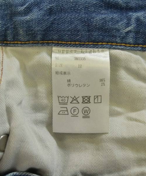 upper hights（アッパーハイツ）デニムパンツ 青 サイズ:22(XS位) レディース/2200708611104