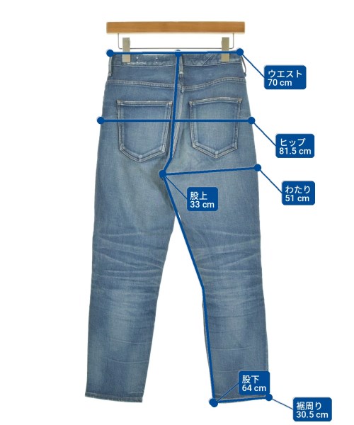 upper hights（アッパーハイツ）デニムパンツ 青 サイズ:22(XS位) レディース/2200708611104