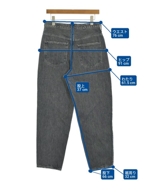 upper hights（アッパーハイツ）デニムパンツ グレー サイズ:27(M位) レディース/2200714542058