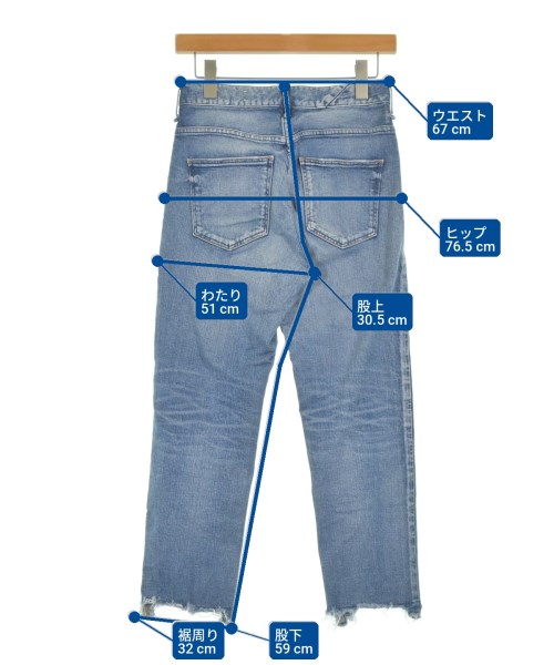 upper hights（アッパーハイツ）デニムパンツ 紺 サイズ:22(XS位) レディース/2200715097175