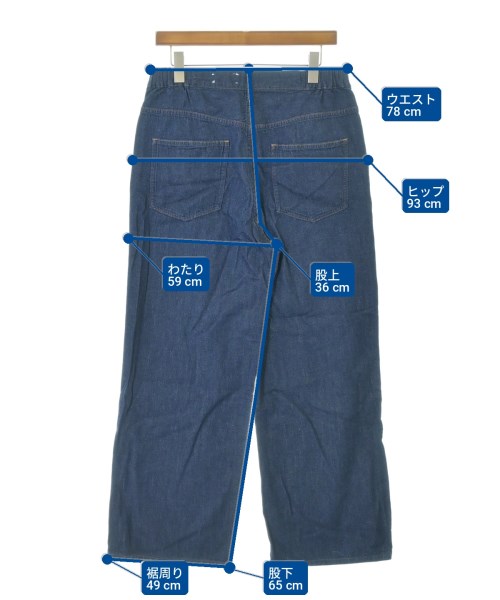 upper hights（アッパーハイツ）デニムパンツ 青 サイズ:27(M位) レディース/2200714086057