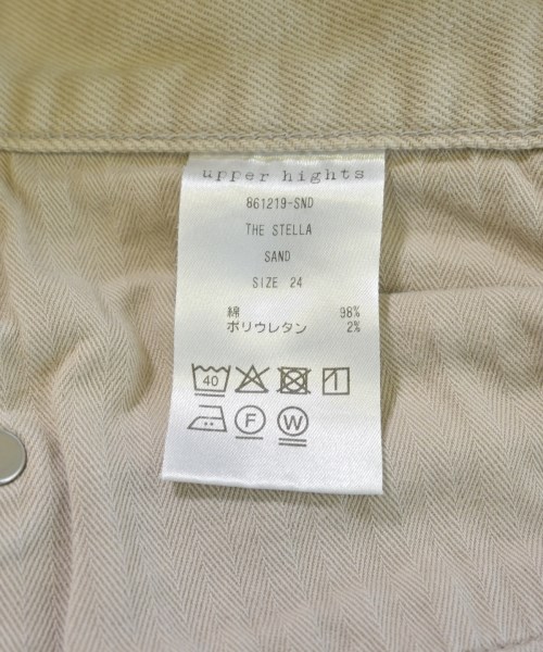 upper hights（アッパーハイツ）デニムパンツ ベージュ サイズ:24(S位) レディース/2200712472074