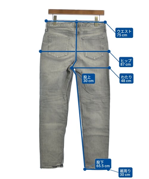 upper hights（アッパーハイツ）デニムパンツ グレー サイズ:25(S位) レディース/2200712472081