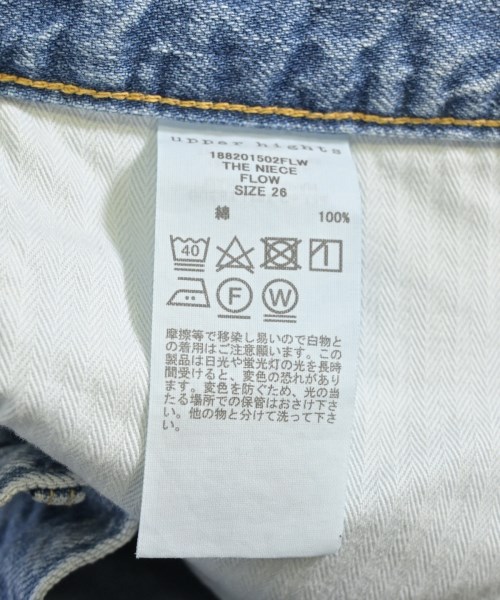 upper hights（アッパーハイツ）デニムパンツ 青 サイズ:26(M位) レディース/2200715798058