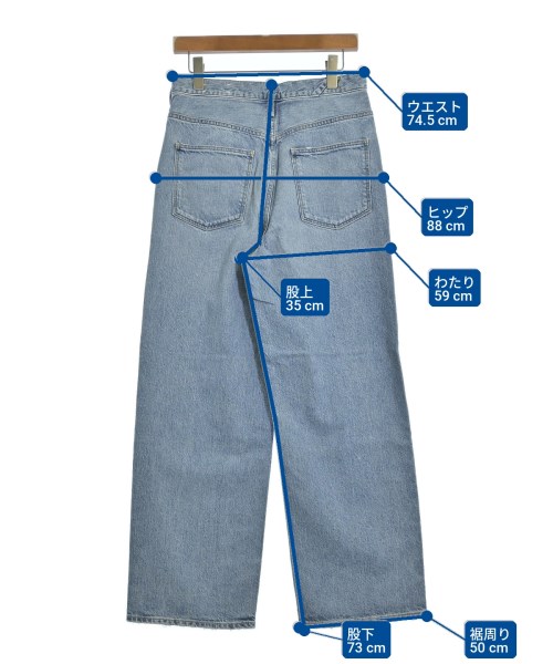 upper hights（アッパーハイツ）デニムパンツ 青 サイズ:26(M位) レディース/2200715798058