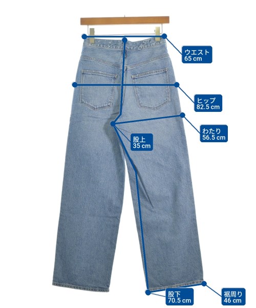 upper hights（アッパーハイツ）デニムパンツ 青 サイズ:23(XS位) レディース/2200711927063