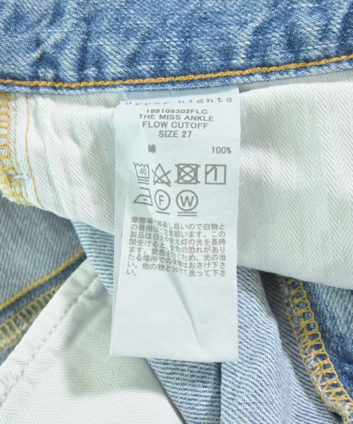 upper hights（アッパーハイツ）デニムパンツ 青 サイズ:27(M位) レディース/2200634995057