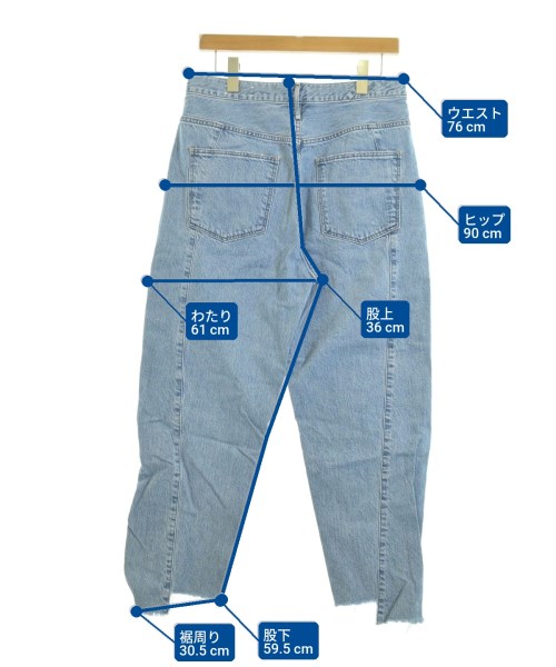 upper hights（アッパーハイツ）デニムパンツ 青 サイズ:27(M位) レディース/2200634995057