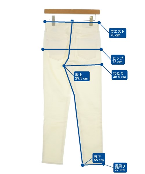 upper hights（アッパーハイツ）デニムパンツ 白 サイズ:23(XS位) レディース/2200643719033