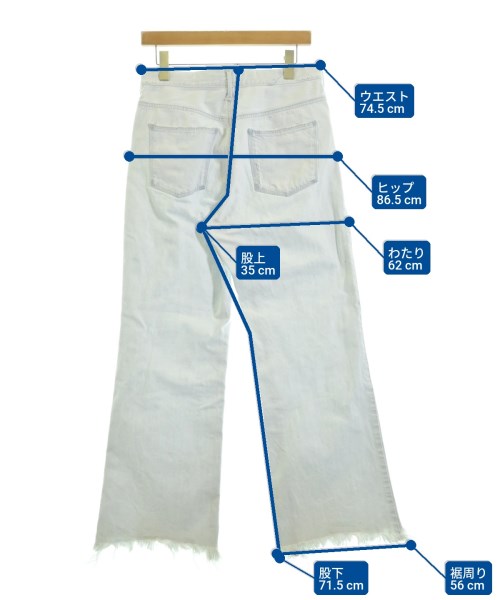 upper hights（アッパーハイツ）デニムパンツ 青 サイズ:26(M位) レディース/2200640258047