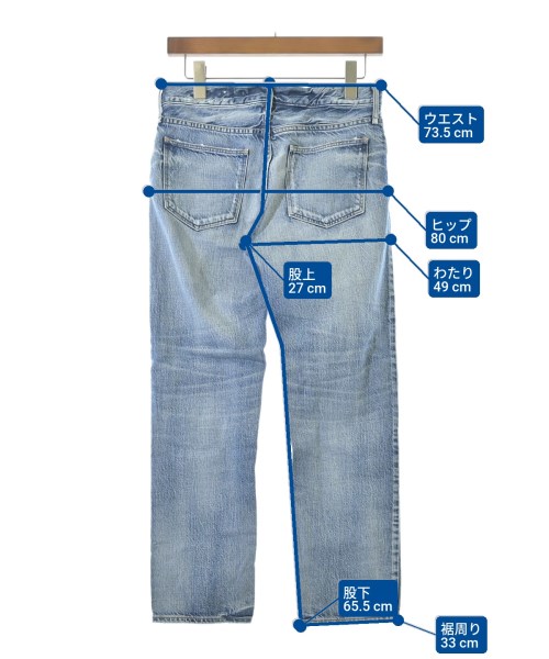 upper hights（アッパーハイツ）デニムパンツ 青 サイズ:23(XS位) レディース/2200651586030