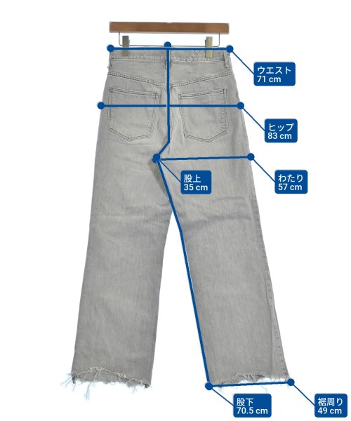 upper hights（アッパーハイツ）デニムパンツ グレー サイズ:25(S位) レディース/2200649471065