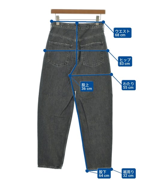 upper hights（アッパーハイツ）デニムパンツ 黒 サイズ:24(S位) レディース/2200696538100