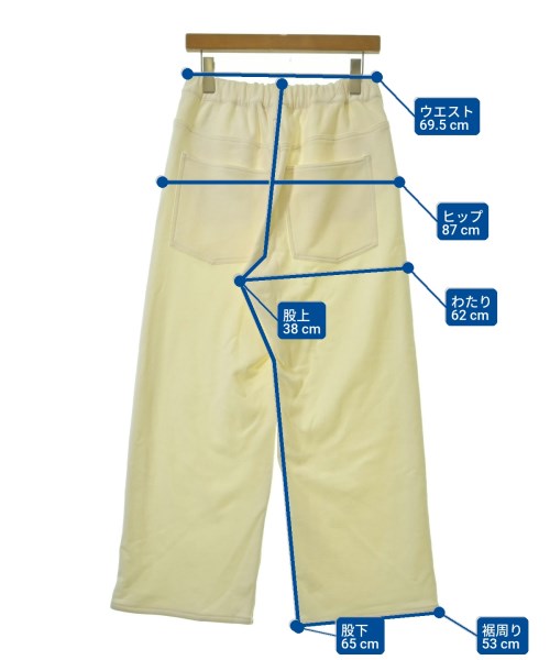 upper hights（アッパーハイツ）スウェットパンツ 白 サイズ:22(XS位) レディース/2200691759074