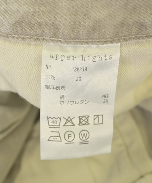 upper hights（アッパーハイツ）デニムパンツ ベージュ サイズ:26(M位) レディース/2200705124348