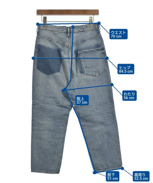 upper hights（アッパーハイツ）デニムパンツ 青 サイズ:22(XS位) レディース/2200709668114