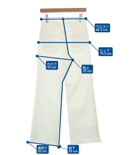 upper hights（アッパーハイツ）デニムパンツ 白 サイズ:25(S位) レディース/2200708621035