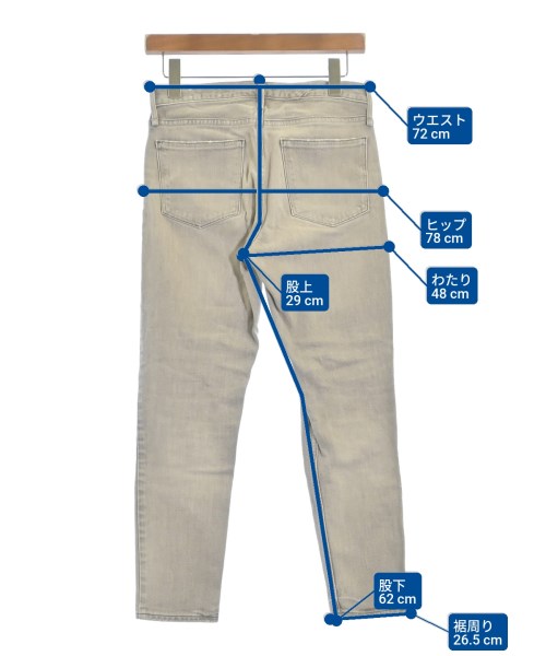 upper hights（アッパーハイツ）デニムパンツ グレー サイズ:23(XS位) レディース/2200661749074