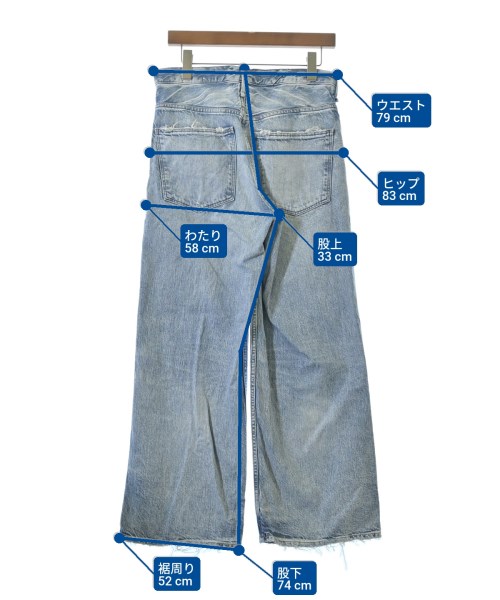 upper hights（アッパーハイツ）デニムパンツ 青 サイズ:25(S位) レディース/2200661932100