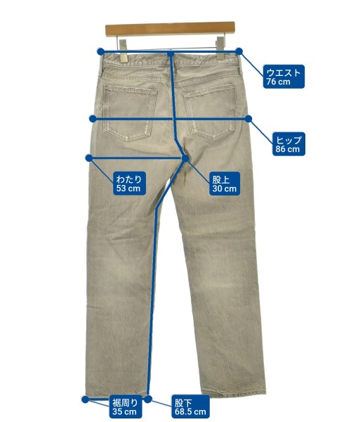 upper hights（アッパーハイツ）デニムパンツ グレー サイズ:25(S位) レディース/2200661463017