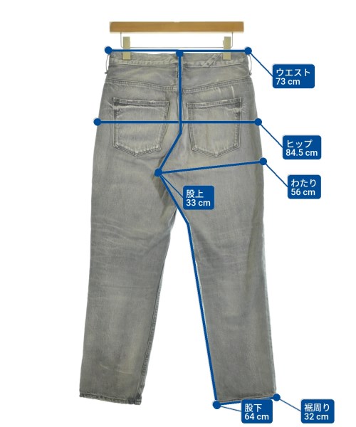 upper hights（アッパーハイツ）デニムパンツ グレー サイズ:26(M位) レディース/2200657998011