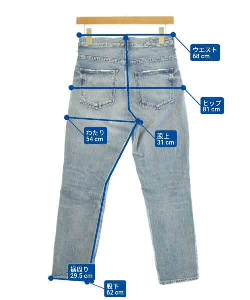 upper hights（アッパーハイツ）デニムパンツ 青 サイズ:24(S位) レディース/2200662922032