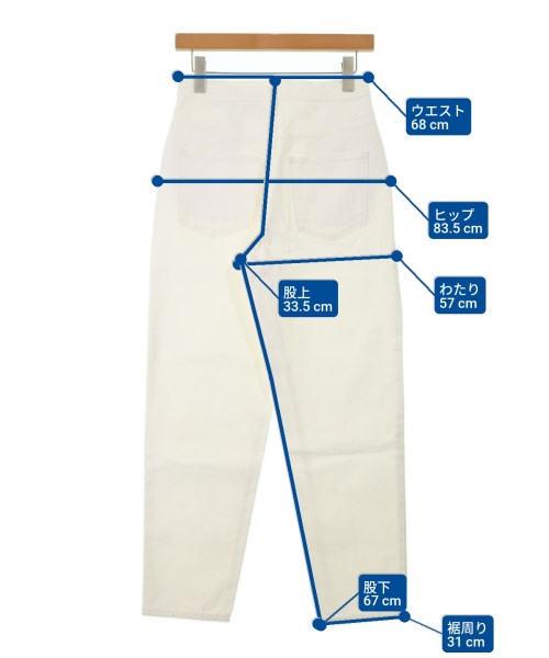 upper hights（アッパーハイツ）デニムパンツ 白 サイズ:24(S位) レディース/2200667703100