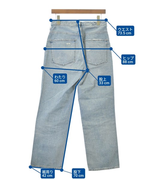 upper hights（アッパーハイツ）デニムパンツ 青 サイズ:24(S位) レディース/2200666359520