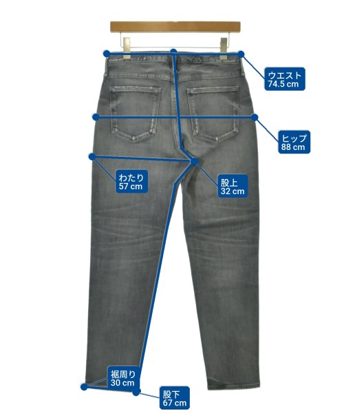 upper hights（アッパーハイツ）デニムパンツ グレー サイズ:25(S位) レディース/2200666528100