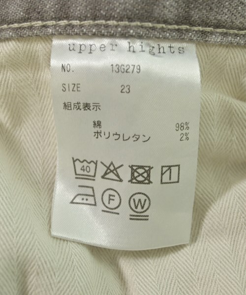 upper hights（アッパーハイツ）デニムパンツ グレー サイズ:23(S位) レディース/2200667820012