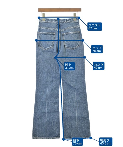 upper hights（アッパーハイツ）デニムパンツ 青 サイズ:21(XXS位) レディース/2200665164026