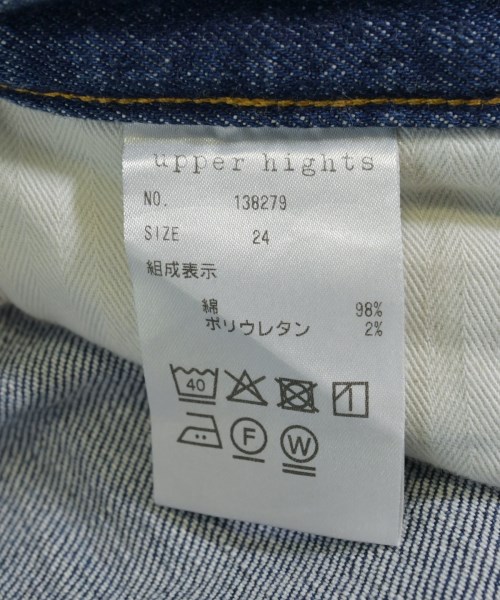 upper hights（アッパーハイツ）デニムパンツ 青 サイズ:24(S位) レディース/2200728556188