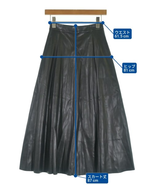 upper hights（アッパーハイツ）ロング・マキシ丈スカート 黒 サイズ:0(XS位) レディース/2200722002476