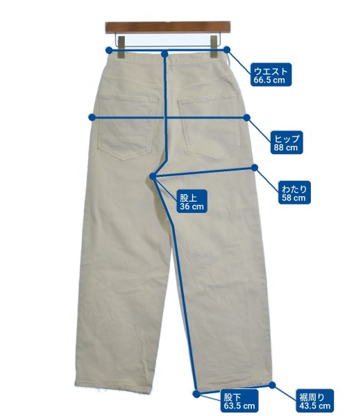 upper hights（アッパーハイツ）デニムパンツ 白 サイズ:23(XS位) レディース/2200732129040