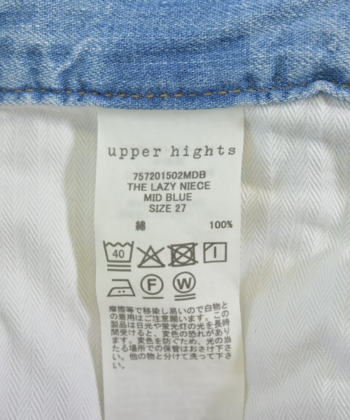 upper hights（アッパーハイツ）デニムパンツ 青 サイズ:27(M位) レディース/2200732688059