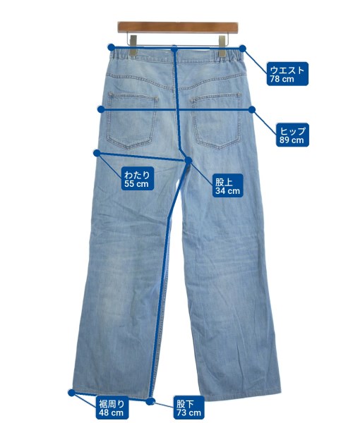 upper hights（アッパーハイツ）デニムパンツ 青 サイズ:27(M位) レディース/2200732688059