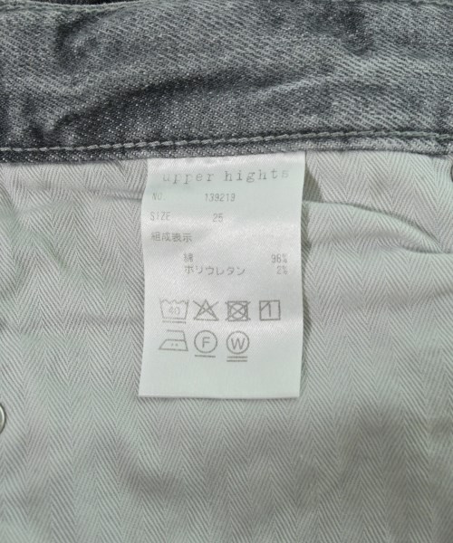 upper hights（アッパーハイツ）デニムパンツ 黒 サイズ:25(S位) レディース/2200725314040