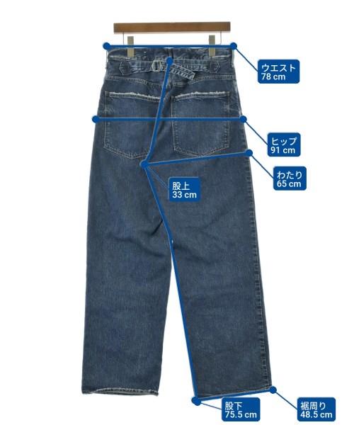 upper hights（アッパーハイツ）デニムパンツ 青 サイズ:25(S位) レディース/2200720685152