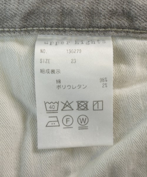 upper hights（アッパーハイツ）デニムパンツ グレー サイズ:23(XS位) レディース/2200726520037