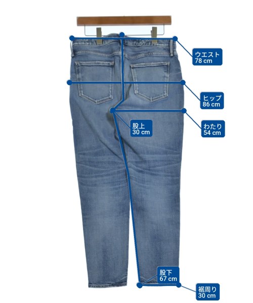 upper hights（アッパーハイツ）デニムパンツ 青 サイズ:27(M位) レディース/2200728189041
