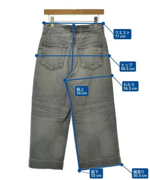 upper hights（アッパーハイツ）デニムパンツ グレー サイズ:24(S位) レディース/2200716537014