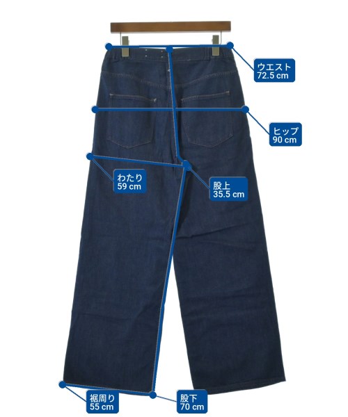 upper hights（アッパーハイツ）デニムパンツ 紺 サイズ:25(S位) レディース/2200715004166