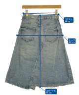 upper hights（アッパーハイツ）ひざ丈スカート 青 サイズ:24(S位) レディース/2200725132019